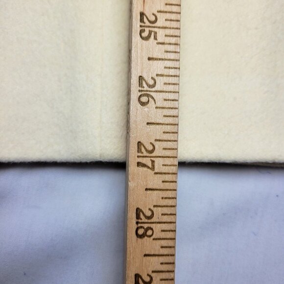 Talbots Petites Angora Rabbit Hair Wool Blazer Size SP Yellow Lined Flap Pockets - Picture 8 of 10